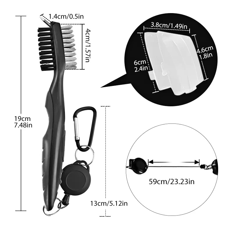 1-4Pcs Golf Groove Cleaning Br - Golf Equipment To Improve Your Game ulasan dan harga